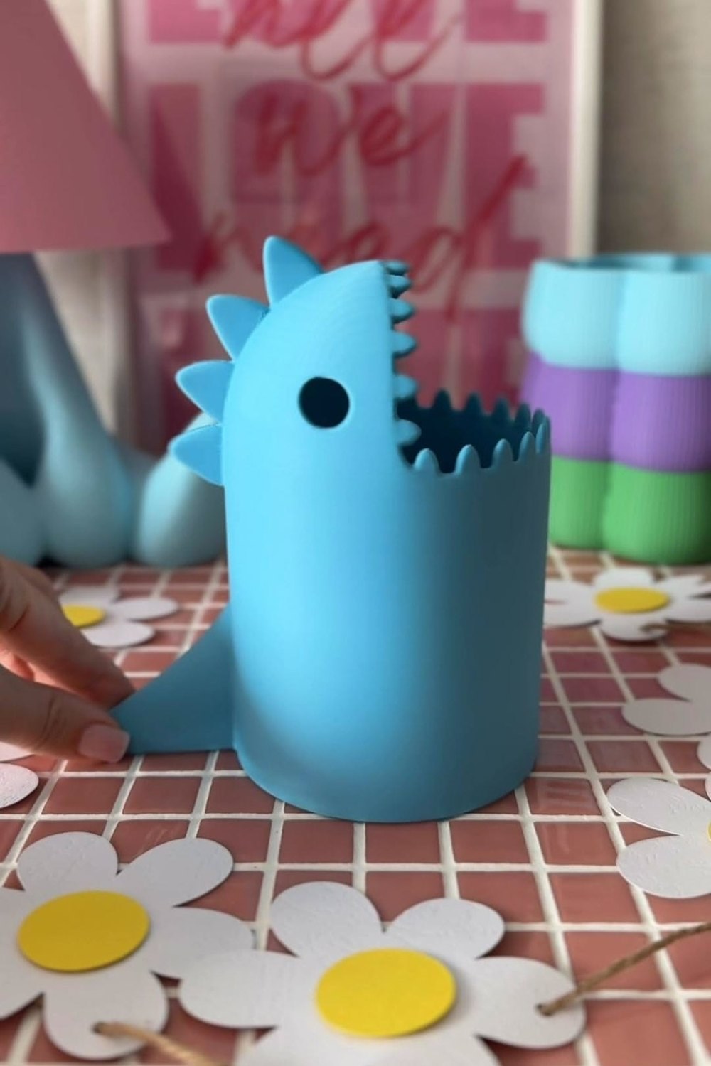 Кашпо-дракон 3D печать: ваза-органайзер для дома — изделие, напечатанное на 3D-принтере
